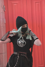 Load image into Gallery viewer, goth vintage occult pagan top with skull an