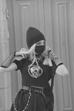 Load image into Gallery viewer, goth vintage occult pogan top with skull and pentagram